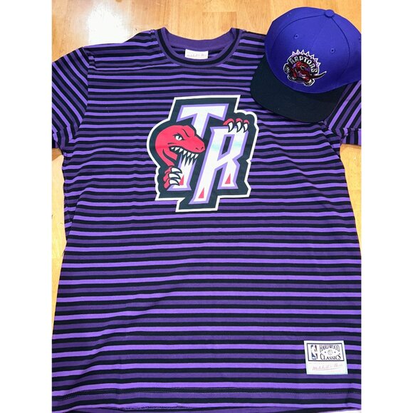NWT Toronto Raptors Mitchell & Ness Bundle - Men's M Shirt and Hat MSRP $92 - Picture 1 of 5